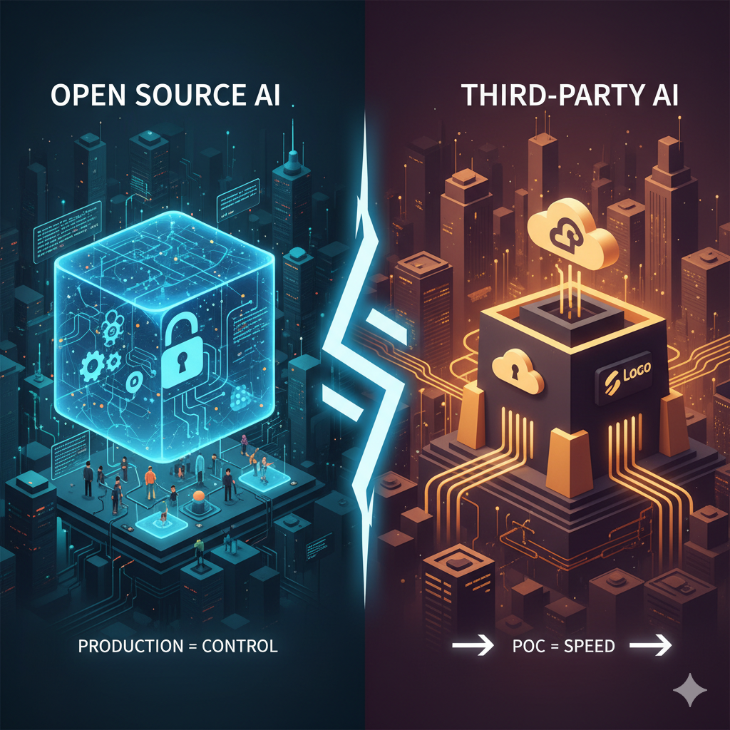 Open Source AI vs. Third-Party AI: Which is Right for Your Enterprise Applications?
